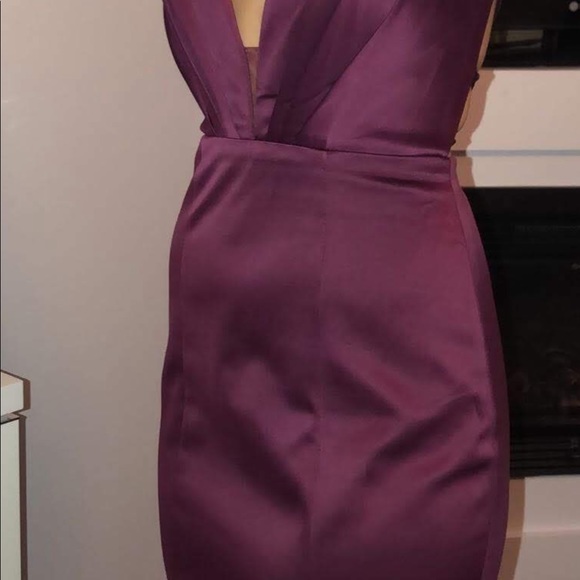 MERMAID SATIN SLEEVELESS V-NECK WEDDING/PROM PARTY DRESS - Picture 2 of 11